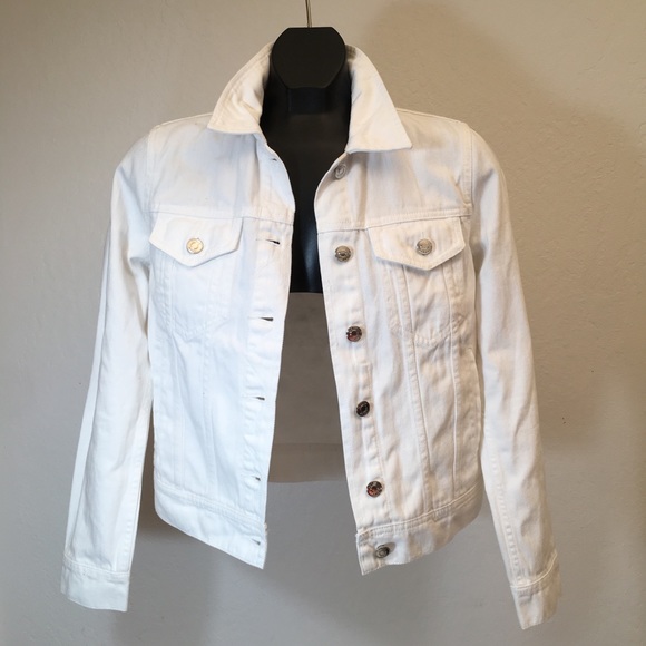 J. Crew Jackets & Blazers - J.Crew White Denim Jacket Size XS